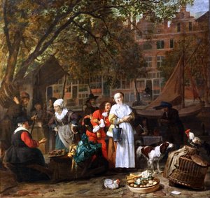 French: Le marché aux herbes d