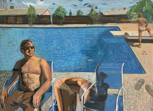 Distractions estivales, 2024 (huile sur toile)