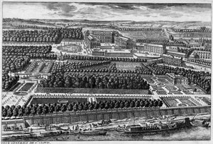 Vue générale de Saint-Cloud (le château et les jardins de Le Nôtre) - par Perelle, fin 17e siècle - Gabriel Perelle