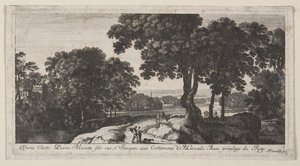 Paysage avec figures - Gabriel Perelle