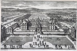 Parc Monceau : vue générale par Perelle, fin 17e siècle - Gabriel Perelle