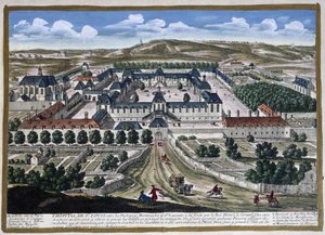 Hôpital Saint-Louis fondé par le roi Henri le Grand - par Perelle - Gabriel Perelle