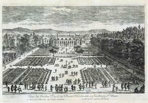 Vue du Jardin des Plantes au XVIIe siècle, par Perelle - Gabriel Perelle