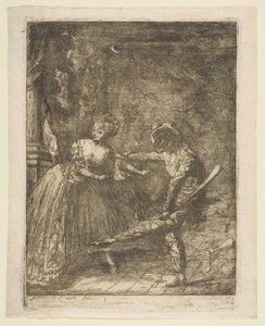 Le Théâtre Italien - Gabriel de Saint Aubin