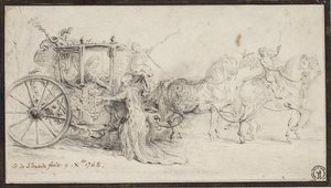 Paris accueille Christian VII - Gabriel de Saint Aubin