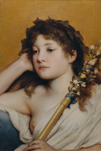 Tête de femme pensive