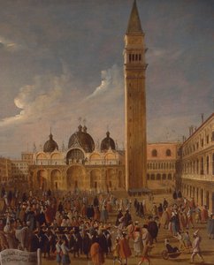 Carnaval sur la place San Marco à Venise (gros plan)