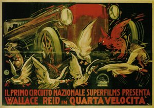 Wallace Reid dans le film Double Speed, 1920