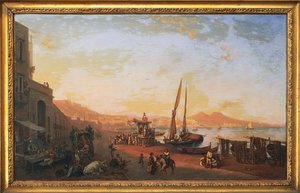 Italie, Naples depuis Mergellina