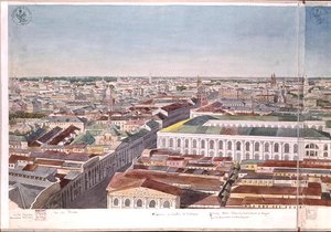 Panorama de Moscou, représentant l