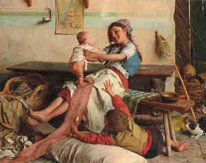 Affection fraternelle, vers 1900