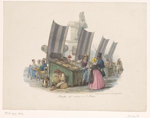 Étal de fruits de mer sur le marché - Gaetano Dura