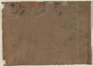 Esquisse de tête (verso) - Gaetano Gandolfi