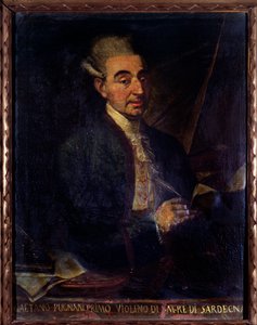 Portrait de Gaetano Pugnani, violoniste italien