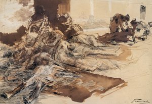 Étude de la peste - Gaetano Previati
