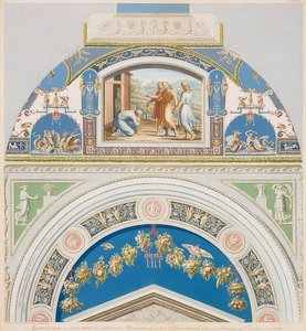 Lunette et champ de voûte avec Abraham et les trois anges