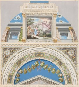 Lunette et voûte avec Dieu apparaissant à Isaac