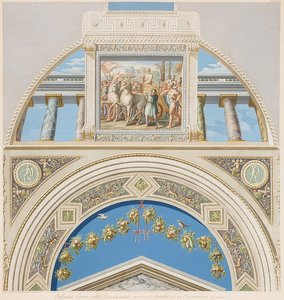 Lunette et champ voûté avec le Triomphe de David. 1774
