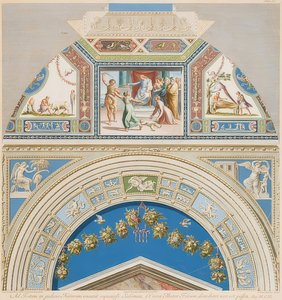 Lunette et champ de voûte avec le jugement de Salomon. 1774