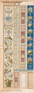 Pilastre Loggia V (Ornement avec de belles volutes)