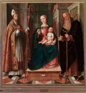 Madone et Enfant entre Saint Biagio et Saint Antoine l