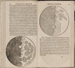 Feuille du livre Sidereus Nuncius Sidereal Messenger par Galileo Galilei, 1610 - Galileo Galilei