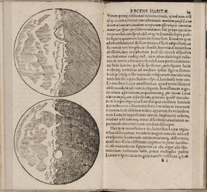 Feuille du livre Sidereus Nuncius Messager sidéral de Galilée, 1610 - Galileo Galilei