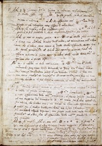 Page de « Sidereus Nuncius » dans laquelle Galilée nomme les quatre étoiles Medicea Sidera ou Pianeti Medicei - Galileo Galilei