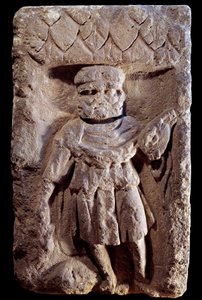 Art gallo-romain : divinité tricephale ou Mercure à trois têtes - Gallo Roman