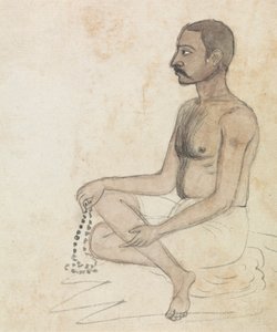 Homme avec des perles de prière - Gangaram Chintaman Tambat