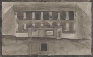 Entrée du temple, Ellora - Gangaram Chintaman Tambat