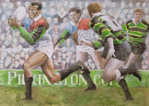 Match de rugby : Harlequins contre Northampton, 1992