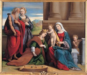 Couronnement de Sainte Catherine - Garofalo