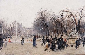 Dans les jardins des Tuileries - Gaspar Miro Lleo