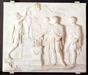 Sacrifice à Hercule, vers 1766 (marbre)