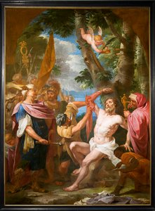 Église paroissiale (Sint-Bartholomeuskerk). Intérieur. Peinture. Martyre de Saint Barthélemy. Gaspar De Craeyer ou J Van der Heyde (?) - Gaspar De Crayer