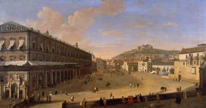 Place du Palais à Naples, par Gaspar van Wittel - Gaspar van Wittel