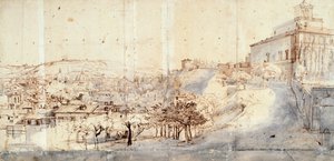 Villa Médicis à Rome par Gaspar van Wittel - Gaspar van Wittel