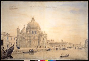 Chiesa della Salute, Grand Canal, Venise - Gaspar van Wittel
