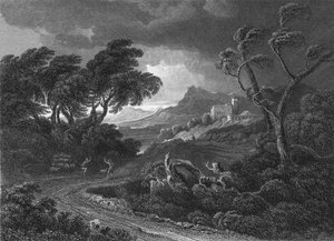 Une tempête de terre (gravure)