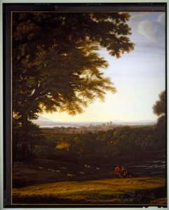 Paysage Pastoral Italien, détail, sans date - Gaspard Poussin Dughet