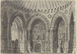 Rotonde de style gothique - Gasparo Galliari