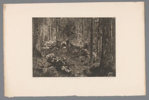 Paysage forestier (Les sapins du Doubs) - Gaston Coindre