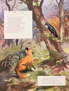 Le Corbeau et le Renard, des Fables de Jean de La Fontaine - Gaston Gelibert