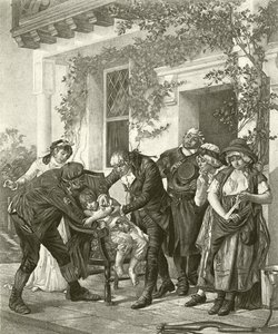 La première vaccination - Dr Jenner - Gaston Melingue