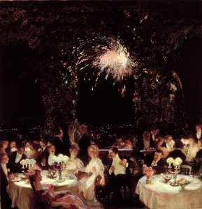 Dîner au Casino, vers 1906