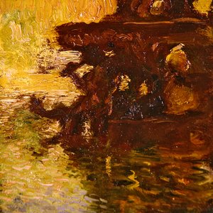 Scène de jardin