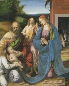 Détail de la Nativité et de la Dernière Cène, Polyptyque, 1511 (détail)