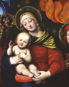 Madone et Enfant, détail de 1516 - Gaudenzio Ferrari