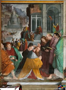 Le Baptême des Princes de Marseille à Rome - Gaudenzio Ferrari